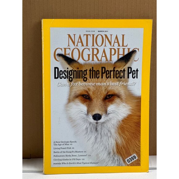 National Geographic Magazine March 2011 - Designing The Perfect Pet: Fox Edition - Picture 3 of 4